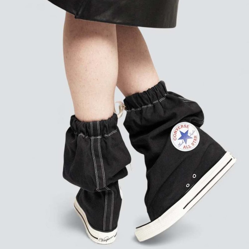 Converse x Vaquera Chuck Taylor All Star XHi Slouch Wedge - Black / US W 5.5